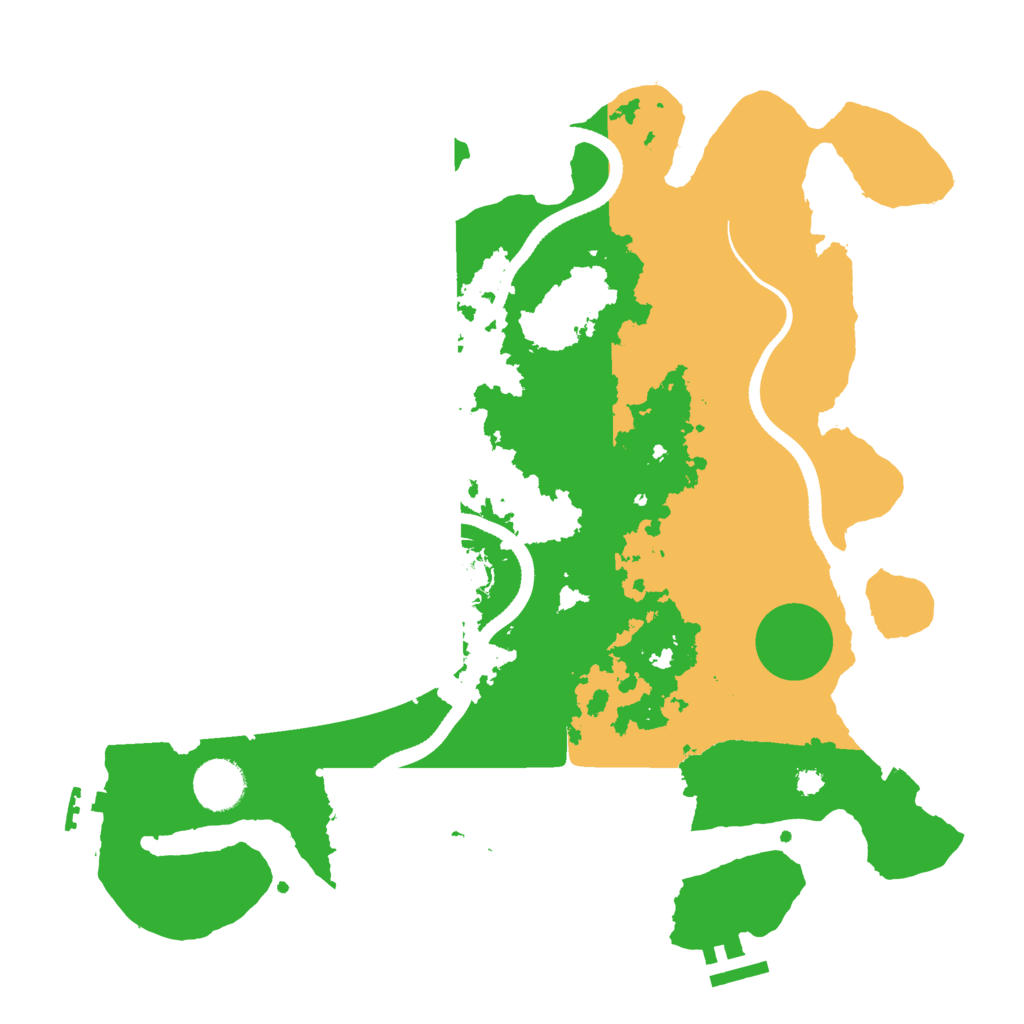 Biome Rust Map: Procedural Map, Size: 3500, Seed: 1376153746