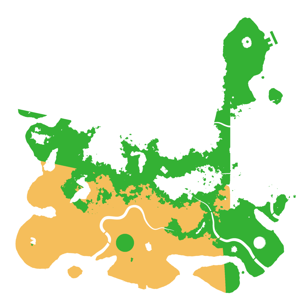 Biome Rust Map: Procedural Map, Size: 4500, Seed: 751421918
