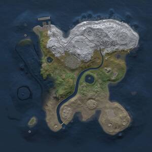 Thumbnail Rust Map: Procedural Map, Size: 2500, Seed: 929067198, 7 Monuments
