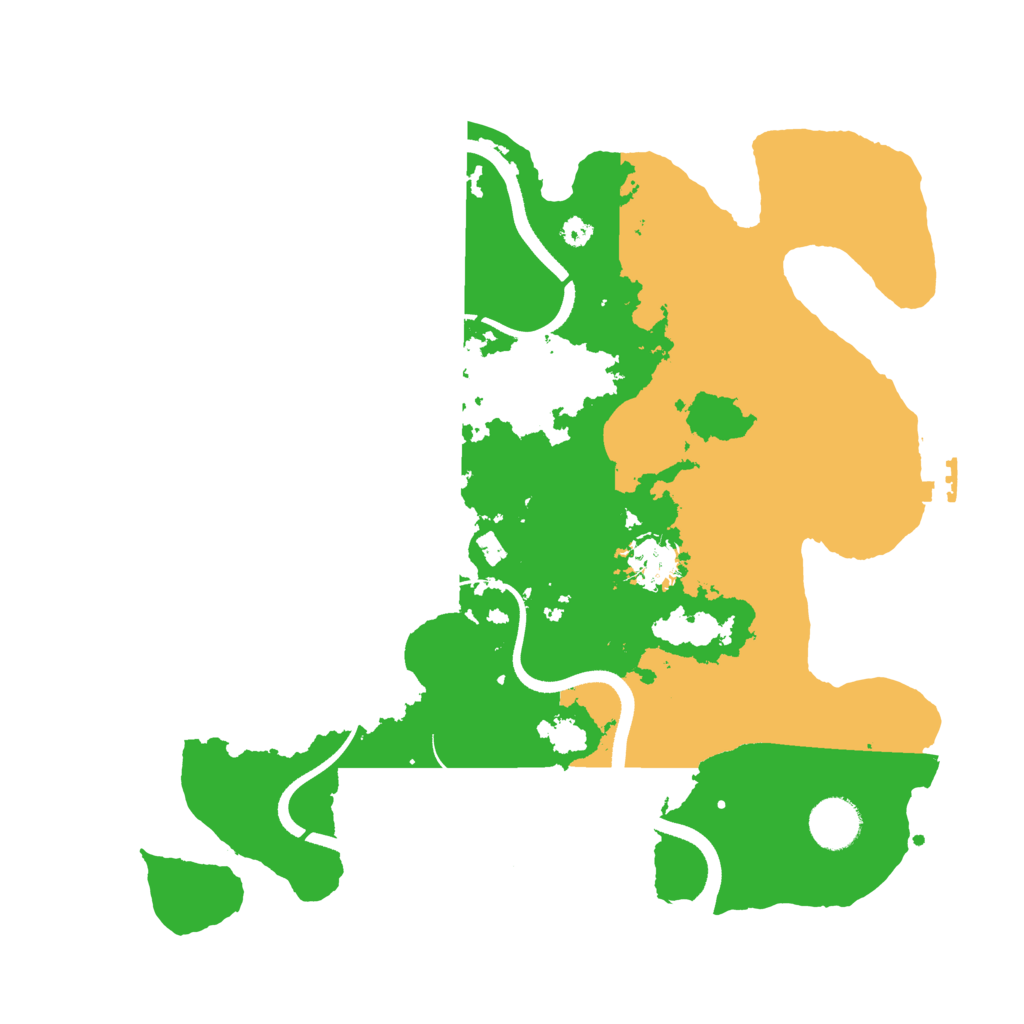 Biome Rust Map: Procedural Map, Size: 3500, Seed: 1616334140
