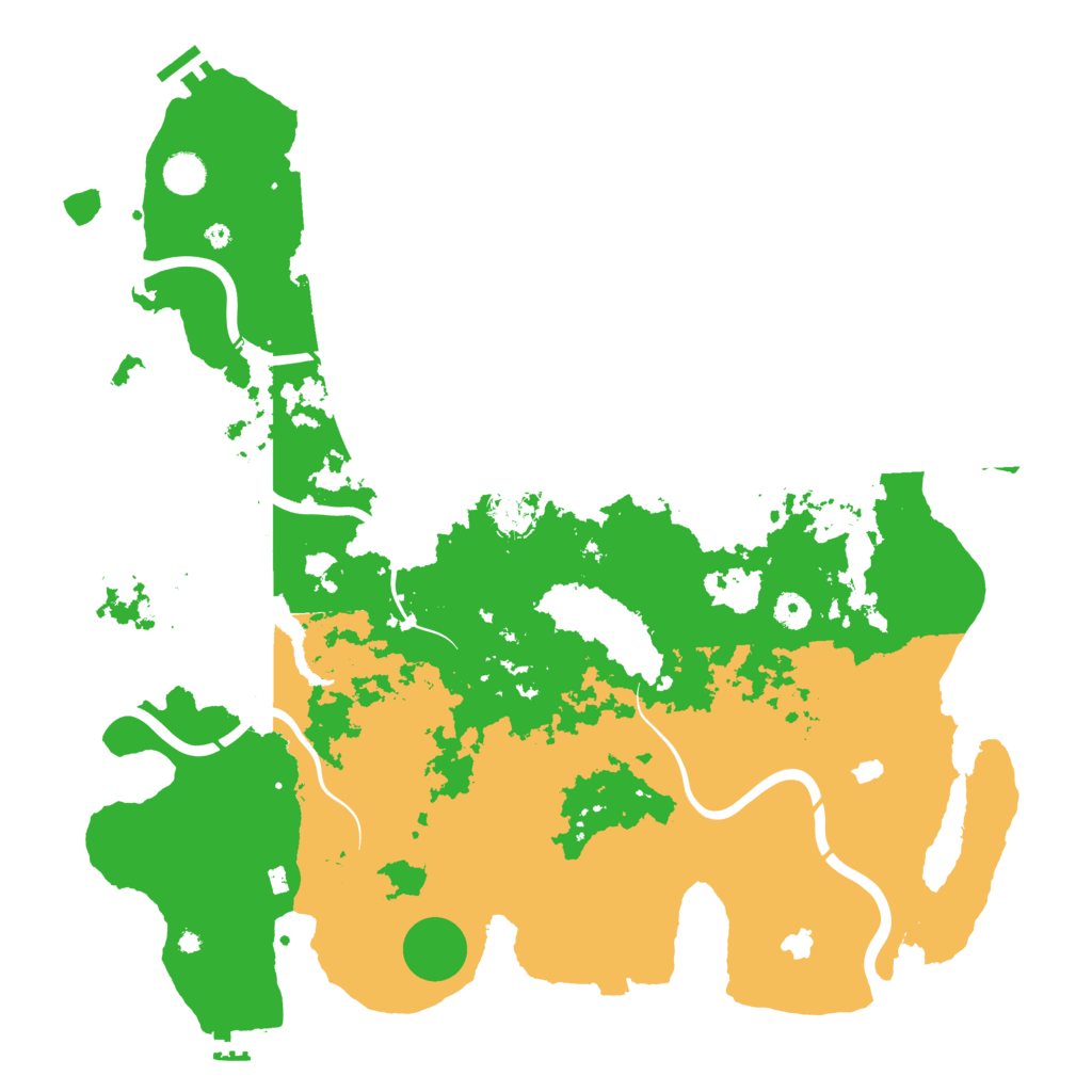 Biome Rust Map: Procedural Map, Size: 4500, Seed: 1226167544