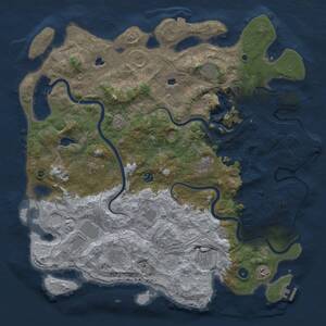 Thumbnail Rust Map: Procedural Map, Size: 4750, Seed: 1271853248, 17 Monuments