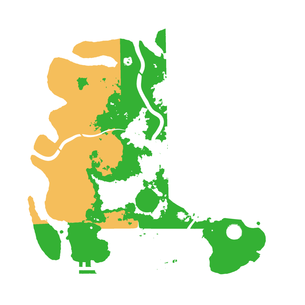 Biome Rust Map: Procedural Map, Size: 3500, Seed: 746444917