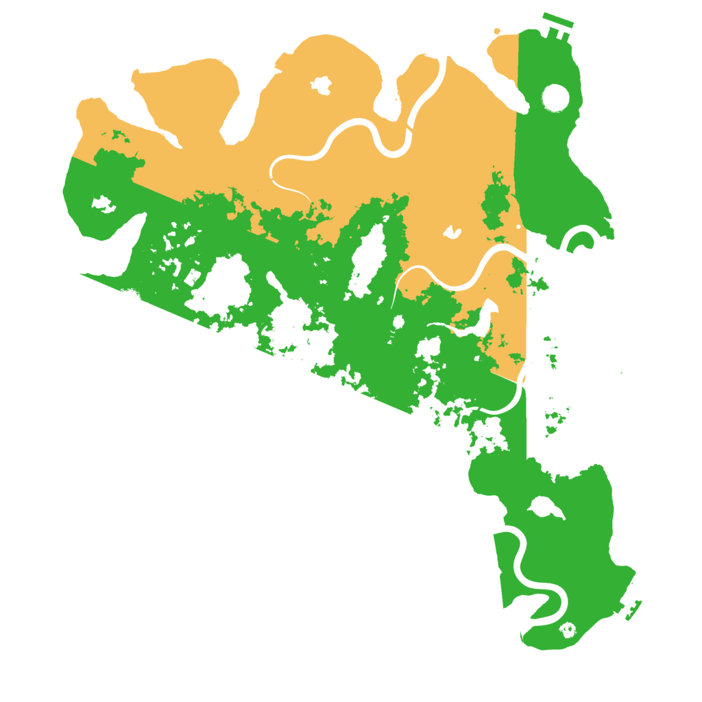 Biome Rust Map: Procedural Map, Size: 4500, Seed: 148420231