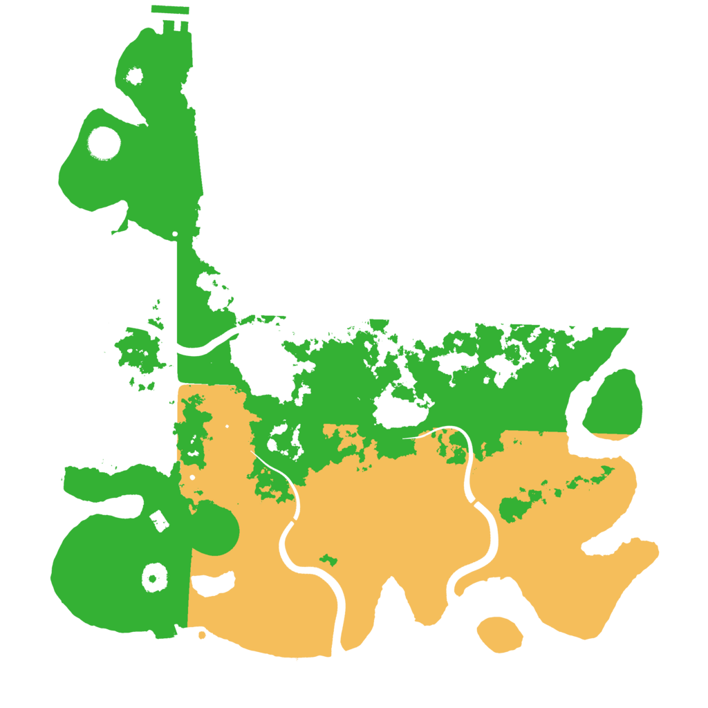 Biome Rust Map: Procedural Map, Size: 3800, Seed: 2057245958