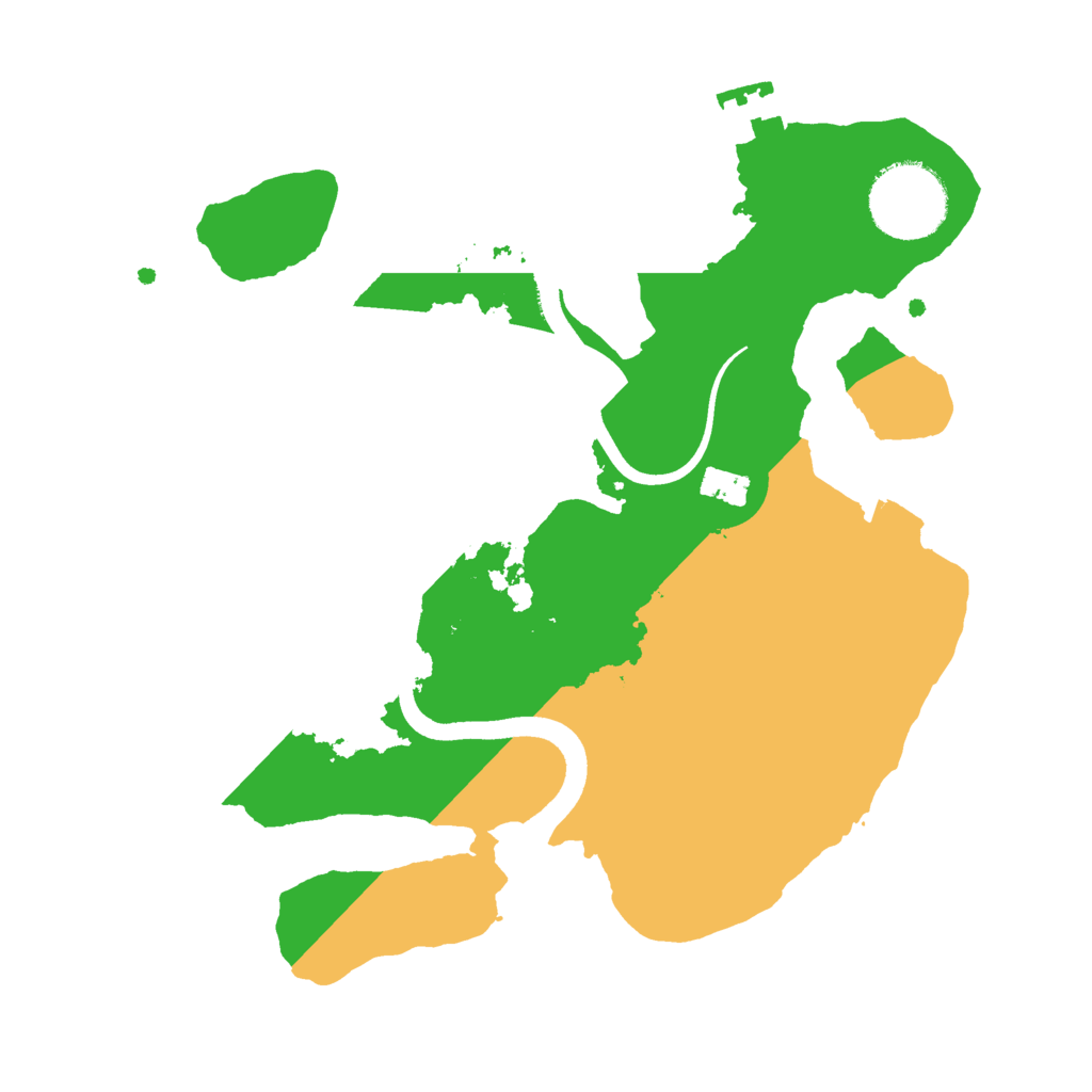 Biome Rust Map: Procedural Map, Size: 2500, Seed: 22071976