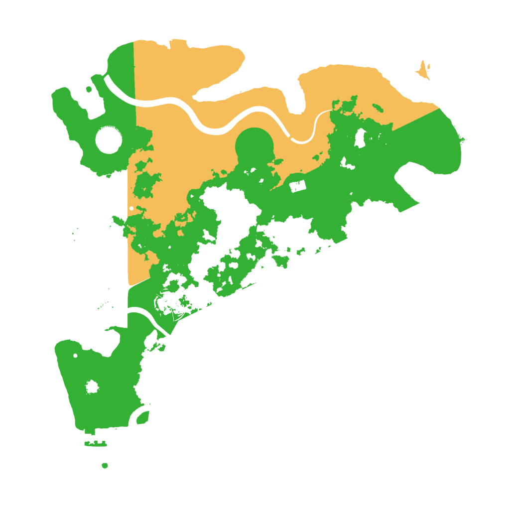Biome Rust Map: Procedural Map, Size: 3500, Seed: 233541563