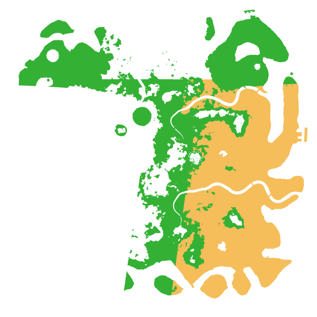Biome Rust Map: Procedural Map, Size: 4500, Seed: 1121057683