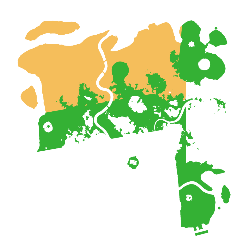 Biome Rust Map: Procedural Map, Size: 3800, Seed: 63034499