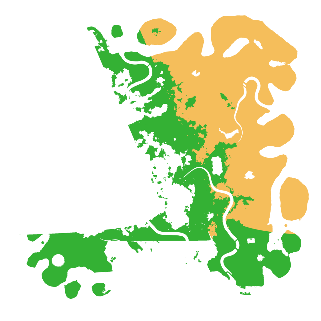 Biome Rust Map: Procedural Map, Size: 4500, Seed: 238041753