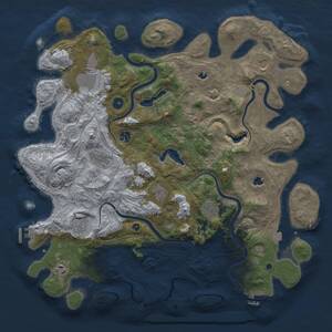 Thumbnail Rust Map: Procedural Map, Size: 4500, Seed: 238041753, 16 Monuments