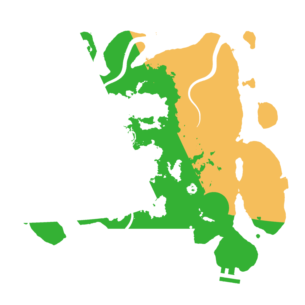 Biome Rust Map: Procedural Map, Size: 3000, Seed: 60625