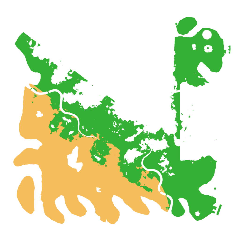 Biome Rust Map: Procedural Map, Size: 4500, Seed: 18574777