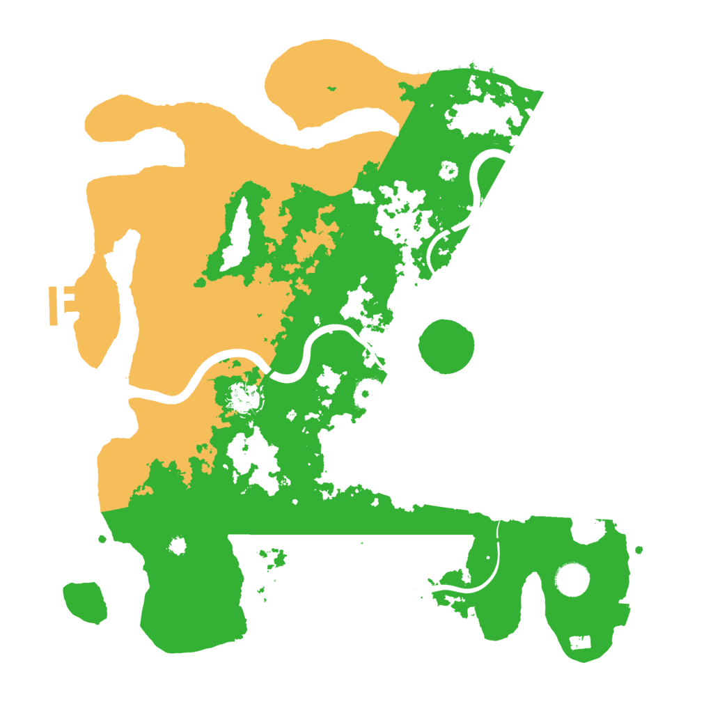 Biome Rust Map: Procedural Map, Size: 3700, Seed: 886850617