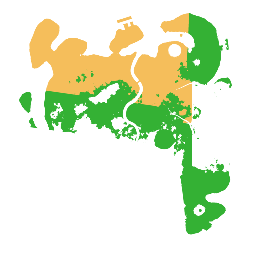 Biome Rust Map: Procedural Map, Size: 3500, Seed: 1809790216