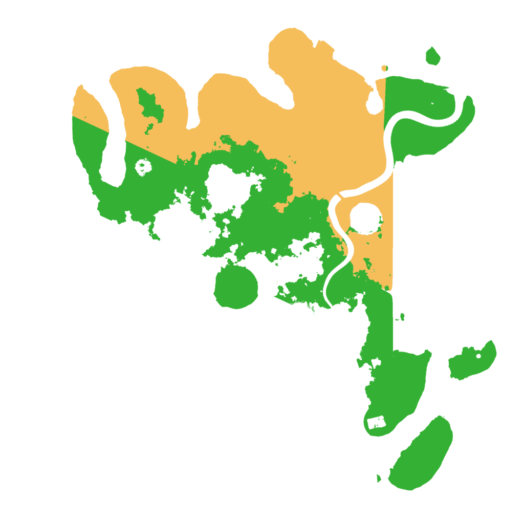 Biome Rust Map: Procedural Map, Size: 3250, Seed: 2001846919