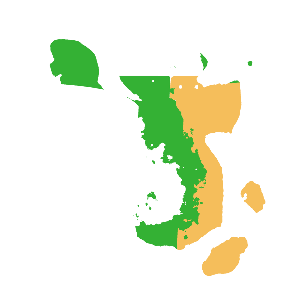 Biome Rust Map: Procedural Map, Size: 2500, Seed: 242526