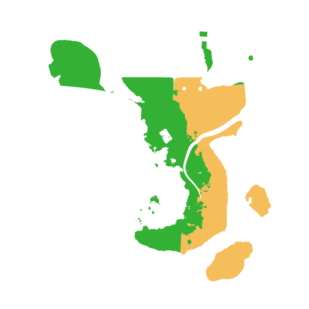 Biome Rust Map: Procedural Map, Size: 2500, Seed: 242526