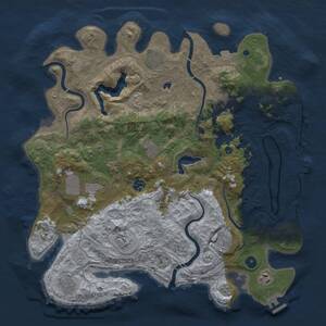 Thumbnail Rust Map: Procedural Map, Size: 4250, Seed: 158772706, 16 Monuments