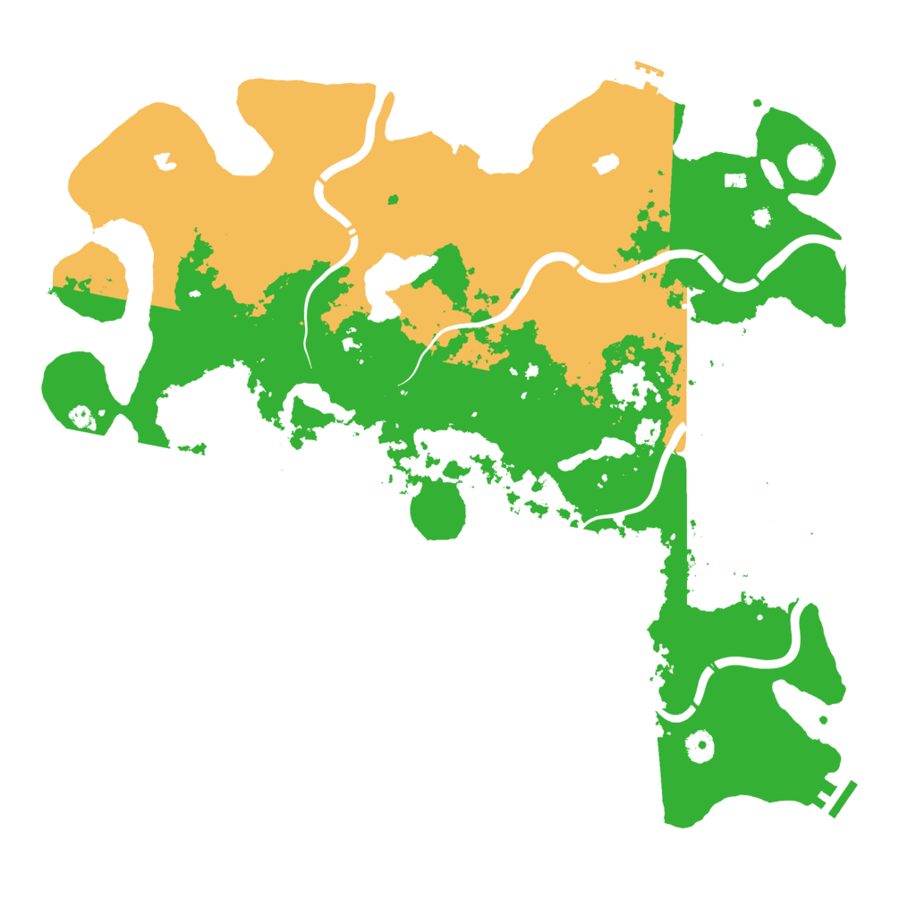Biome Rust Map: Procedural Map, Size: 4500, Seed: 732223478