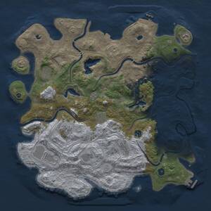 Thumbnail Rust Map: Procedural Map, Size: 4500, Seed: 732223478, 16 Monuments
