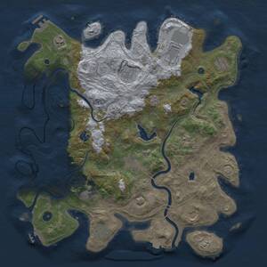 Thumbnail Rust Map: Procedural Map, Size: 4250, Seed: 1561353989, 17 Monuments