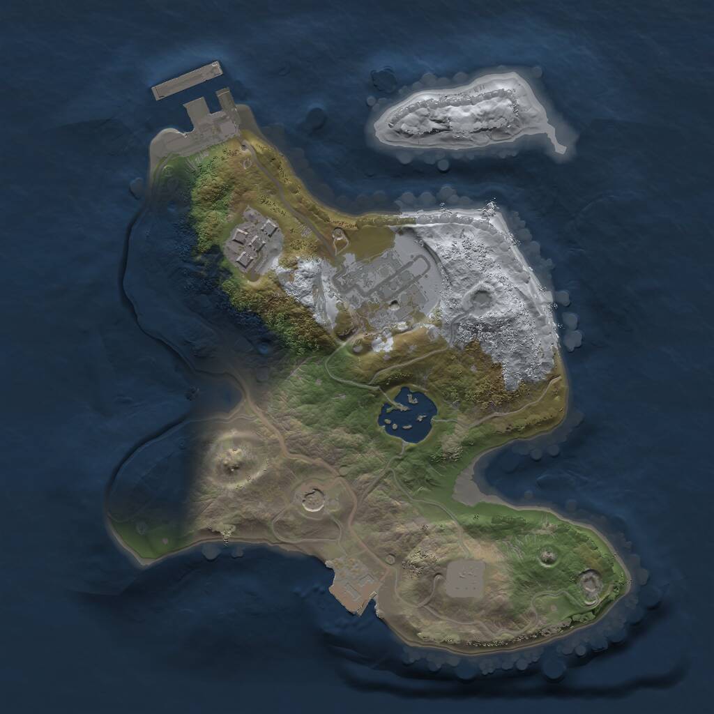 Rust Map: Procedural Map, Size: 2000, Seed: 2008060026, 6 Monuments