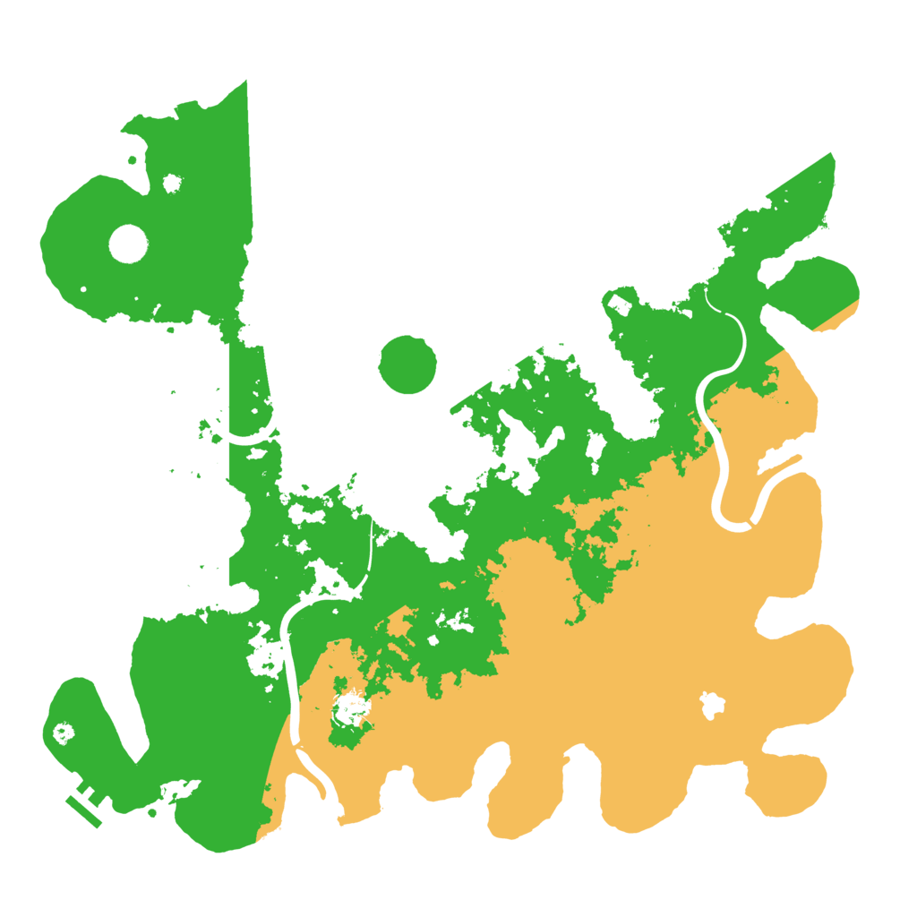 Biome Rust Map: Procedural Map, Size: 4400, Seed: 1811408198