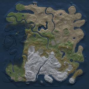Thumbnail Rust Map: Procedural Map, Size: 4500, Seed: 1631751308, 17 Monuments