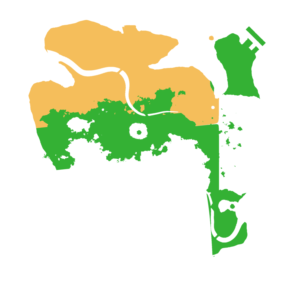 Biome Rust Map: Procedural Map, Size: 2500, Seed: 621485023