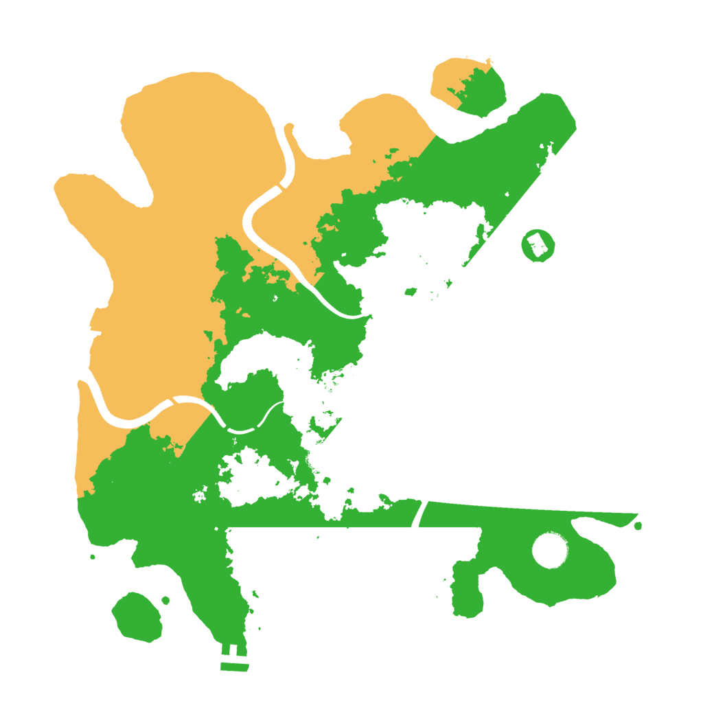 Biome Rust Map: Procedural Map, Size: 3500, Seed: 1256619497