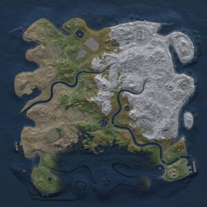 Thumbnail Rust Map: Procedural Map, Size: 3850, Seed: 1359169530, 15 Monuments