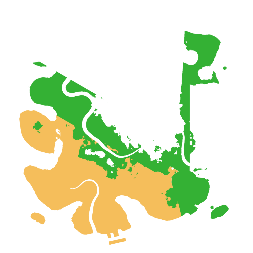 Biome Rust Map: Procedural Map, Size: 3000, Seed: 48169