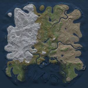 Thumbnail Rust Map: Procedural Map, Size: 4800, Seed: 358511631, 17 Monuments