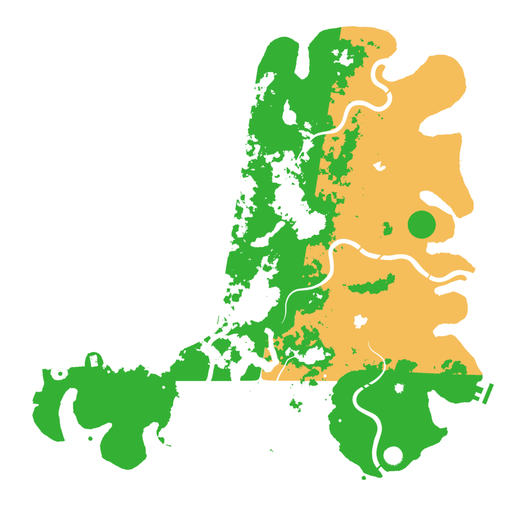 Biome Rust Map: Procedural Map, Size: 4800, Seed: 358511631