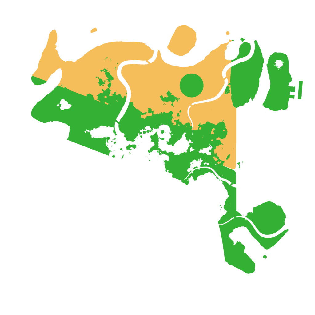 Biome Rust Map: Procedural Map, Size: 3500, Seed: 766271294