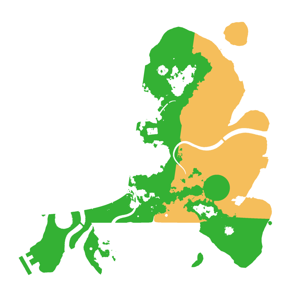 Biome Rust Map: Procedural Map, Size: 3000, Seed: 29777
