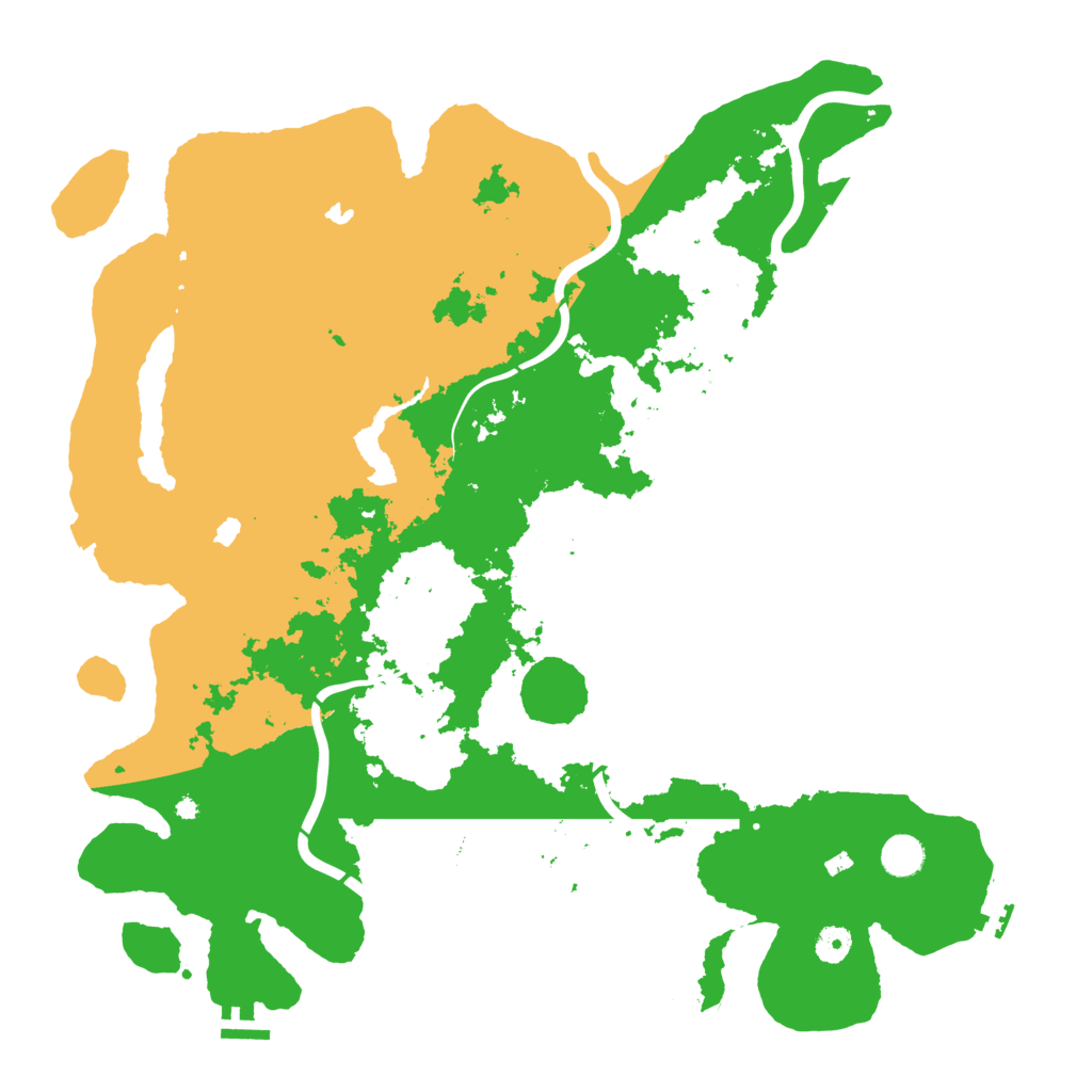 Biome Rust Map: Procedural Map, Size: 4500, Seed: 390734439