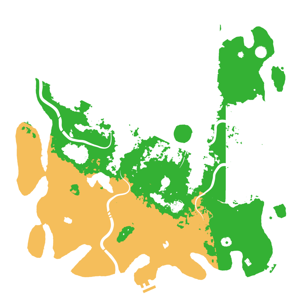 Biome Rust Map: Procedural Map, Size: 4500, Seed: 1217601401