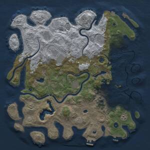 Thumbnail Rust Map: Procedural Map, Size: 4500, Seed: 580682192, 15 Monuments