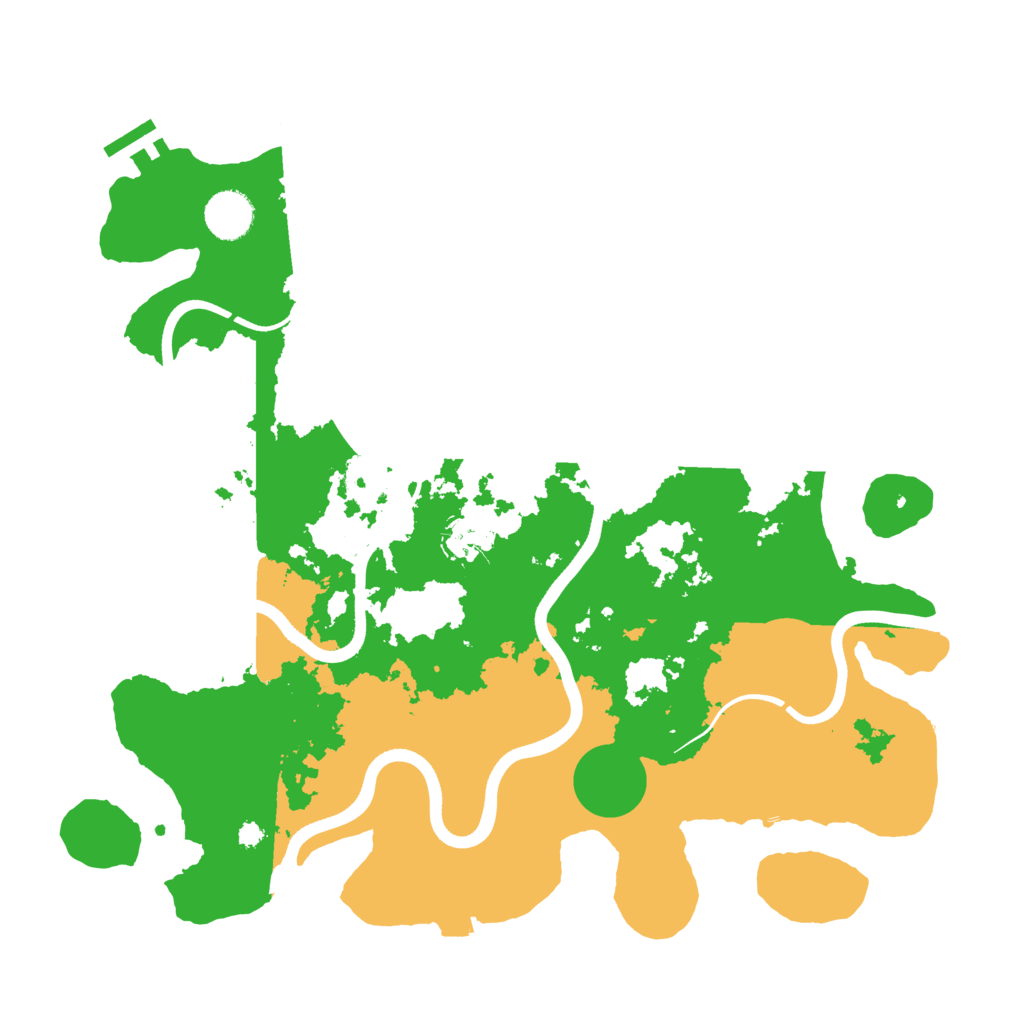 Biome Rust Map: Procedural Map, Size: 3700, Seed: 1232038103