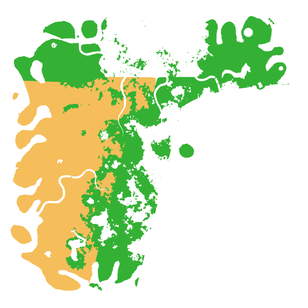 Biome Rust Map: Procedural Map, Size: 6000, Seed: 1247270740