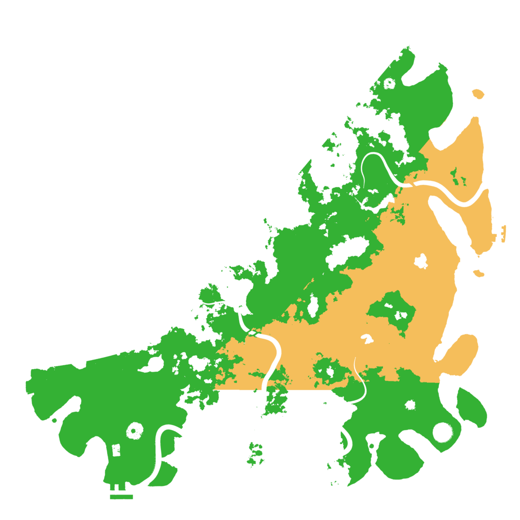 Biome Rust Map: Procedural Map, Size: 4600, Seed: 127048201