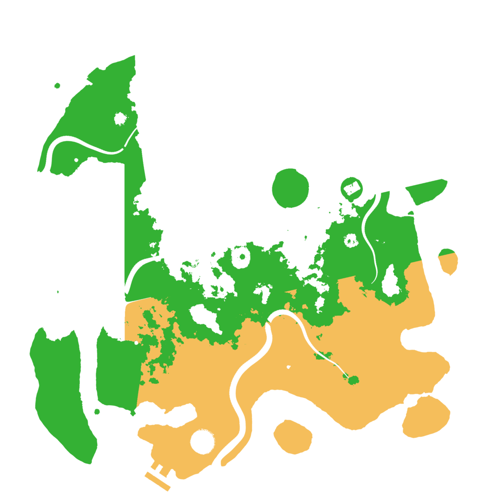 Biome Rust Map: Procedural Map, Size: 3600, Seed: 168622