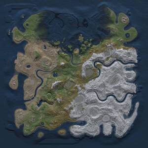 Thumbnail Rust Map: Procedural Map, Size: 4500, Seed: 1999215938, 17 Monuments