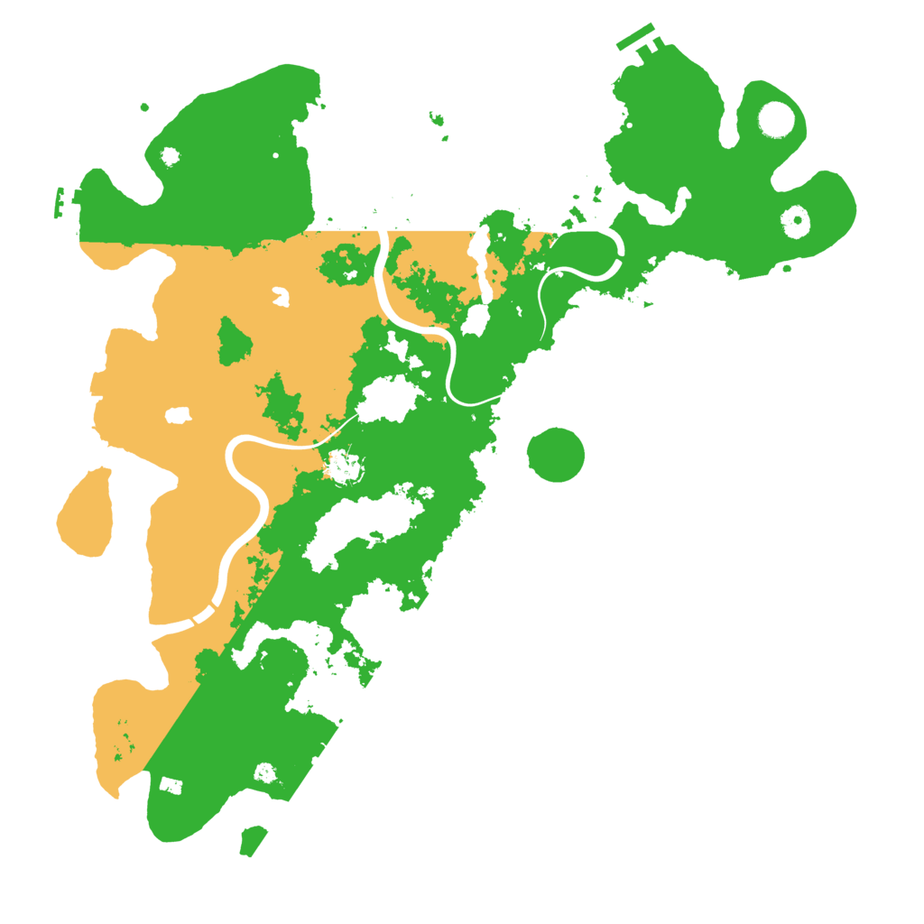 Biome Rust Map: Procedural Map, Size: 4500, Seed: 1999215938