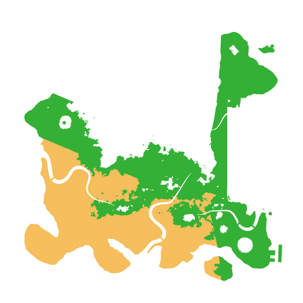 Biome Rust Map: Procedural Map, Size: 3500, Seed: 63337