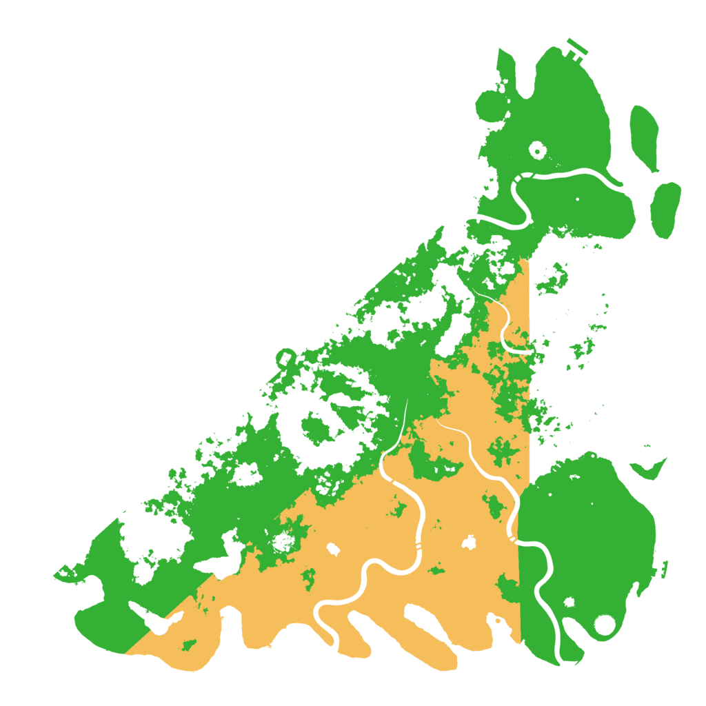 Biome Rust Map: Procedural Map, Size: 6000, Seed: 1316907831