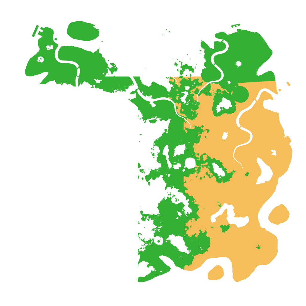 Biome Rust Map: Procedural Map, Size: 5000, Seed: 1294523795