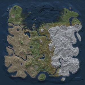 Thumbnail Rust Map: Procedural Map, Size: 4800, Seed: 779951573, 17 Monuments